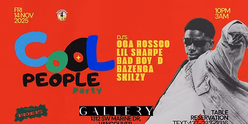 Cool People Party at Gallery Vancouver