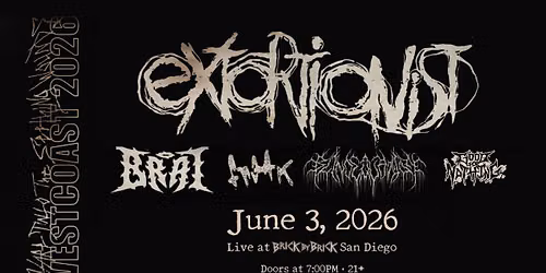 Extortionist with special guests at Brick by Brick