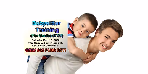 Babysitter Training (Sat Mar 7)