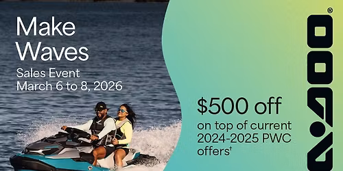 Sea-Doo Make Waves Open House Sales Event