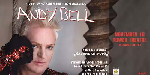 Andy Bell of Erasure: Ten Crowns Tour