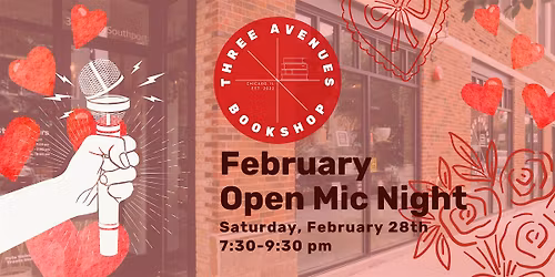 February: Three Avenues Open Mic Night