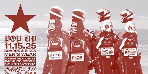 Boards & Bikes Men's Wear Pop Up