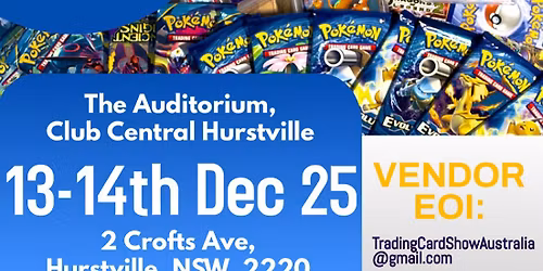 Sydney Trading Card Show Hurstville