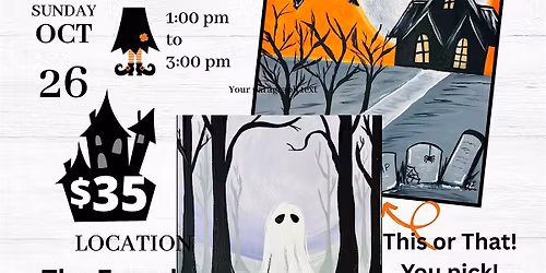 Witch and Ghost Paint and Sip Party at The Frenchmen!