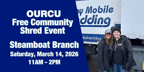 OURCU Free Community Shred Event - Steamboat Branch