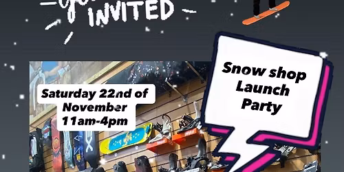 Snow shop party