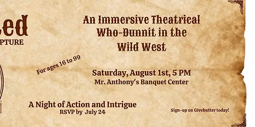 Wild West Murder Mystery Dinner