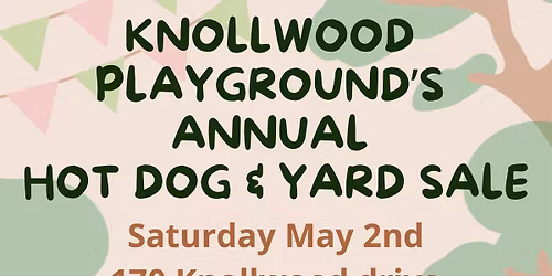 Community yard sale & hot dog sale