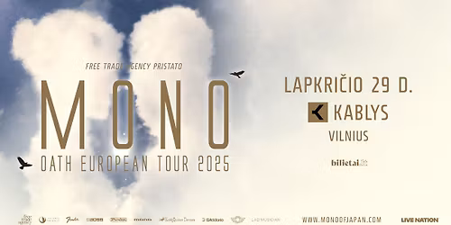MONO - Oath European Tour 2025 - Vilnius