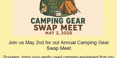 Minsi Trails Council Camping Gear Swap Meet