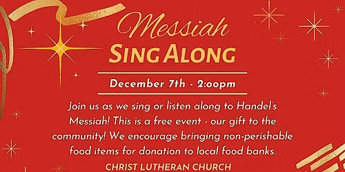 Sing Along Handel's Messiah