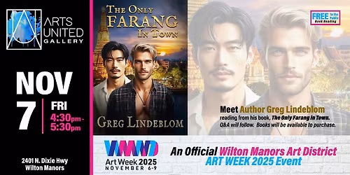 Author Greg Lindeblom @ArtsUnited for WMAD Art Week 2025