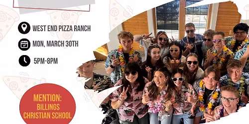 \ud83c\udf55 BCS Senior Fundraiser at Pizza Ranch \ud83c\udf55