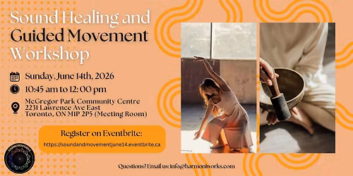 Sound Healing and Guided Movement Workshop (Groups)