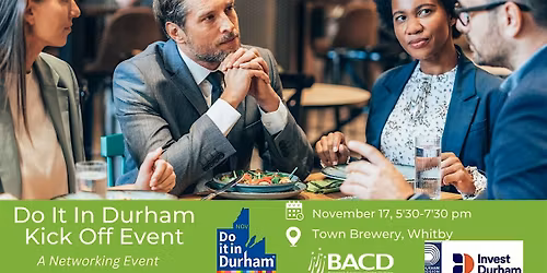 Do It In Durham - Kicking Off Durham Region Entrepreneurship Week