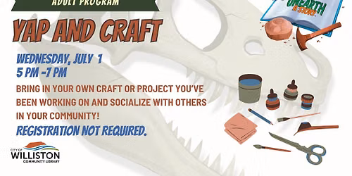 Yap and Craft - July 1st
