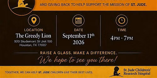Cheers for a Cause: St. Jude Happy Hour