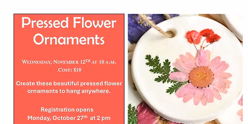 Pressed Flower Ornaments