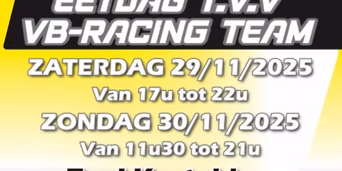 Eetdagen T.V.V VB Racing Team 🏁💛