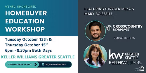 WSHFC Sponsored Down Payment Assistance and First Time Homebuyer Class