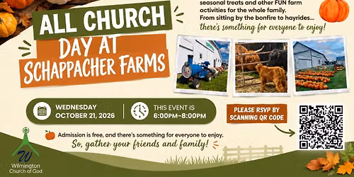 All Church Fall Day @ Schappacher Farms