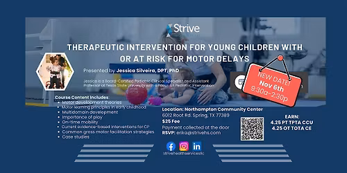 Therapeutic Intervention for Young Children with or at Risk for Motor Delay