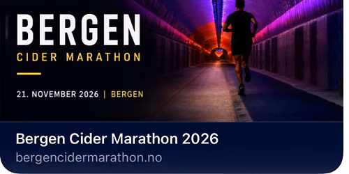 Bergen Cider Marathon -1\/2Marathon + CiderParty@Siderbaren