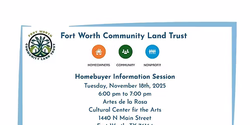 FWCLT Homebuyer Information Session