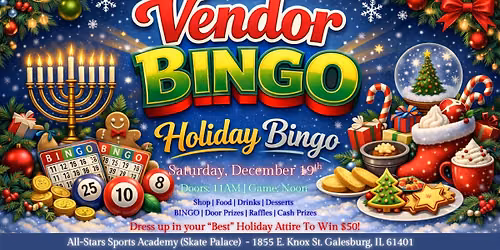 Holiday Vendor Bingo