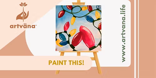 Holiday Paint & Sip in South Lake Union at SLUBRU November 2025 by Artvana