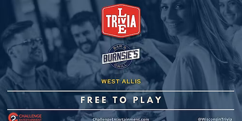 Weekly Live Trivia Nights at Burnsie's Bar & Grill