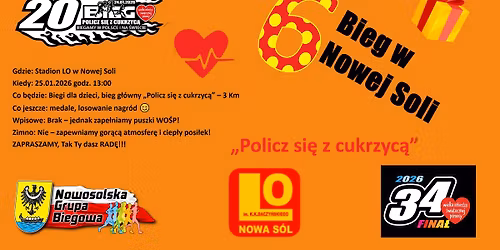 \u201eBieg policz si\u0119 z cukrzyc\u0105\u201d, sz\u00f3sty raz w Nowej Soli!