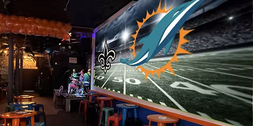 Florida Dolphins vs New Orleans Saints Football Watch Party with Live Music