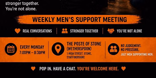 Man Time Weekly Men\u2019s Support Meeting