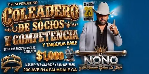 COLEADERO DE SOCIOS Y COMPETENCIAS Y TARDEADA BAILE