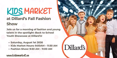 Kids Market at Dillards Fall Fashion Show