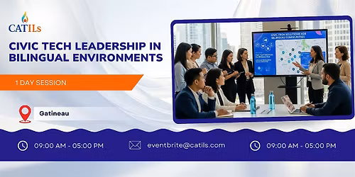 Civic Tech Leadership in Bilingual Environments\u2013 1 Day Course in Gatineau