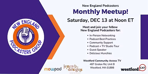 Welcome to the New England Podcasters Group December Holiday Gathering!