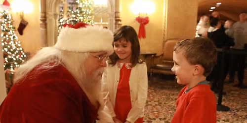Visits with Santa at the Virginia Theatre sponsored by Hickory Point Bank