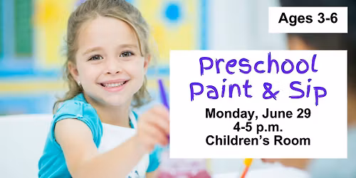 Preschool Paint & Sip