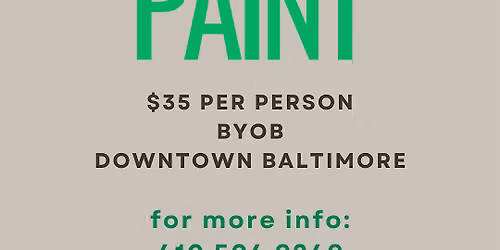 Sip, Puff n Paint on a Thursday! @ Baltimore's BEST Art Gallery