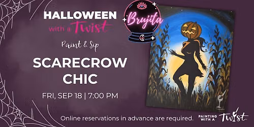 Paint & Sip at Brujita Boutique - Scarecrow Chic