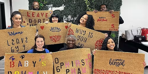 Paint and Sip Doormat