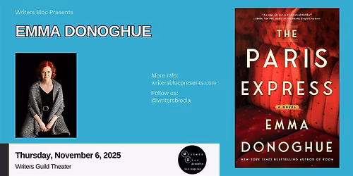Writers Bloc Presents Emma Donoghue