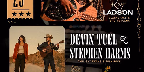 STEVE RAY LADSON w\/ DEVIN TUEL & STEPHEN HARMS- Live at Rah! Rah! Room