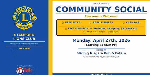 Stamford Lions Community Social