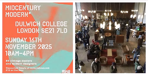 Midcentury Modern\u00ae Vintage & Modern Interiors Fair.  Dulwich Peckham London