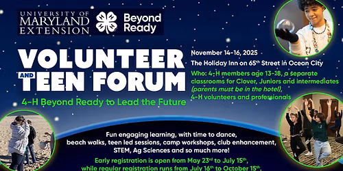 Maryland 4-H Volunteer and Teen Forum