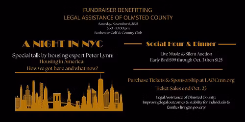 Annual Fundraiser to Benefit Legal Assistance of Olmsted County